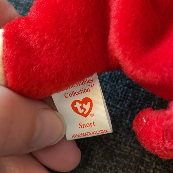 Ty Snort the bull beanie baby. New with tags. 1995 - Picture 6 of 8